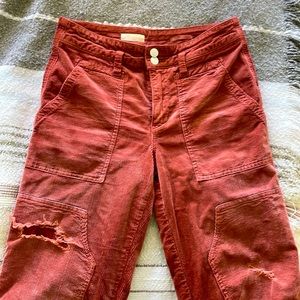 Anthropologie Pilcro corduroy pants size 26 women
